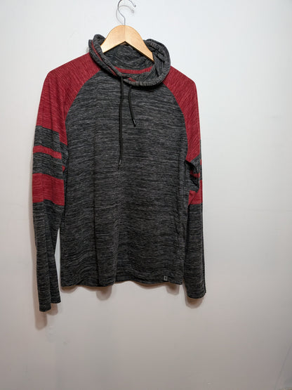 Hoodie léger raglan bicolore - BURNSIDE - L