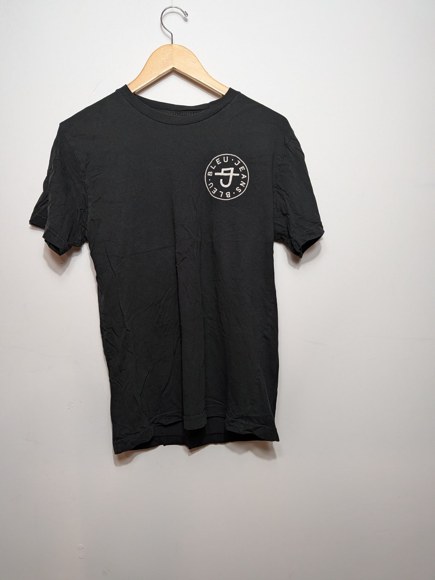 T-shirt noir Bleu Jeans Bleu - American Apparel - M