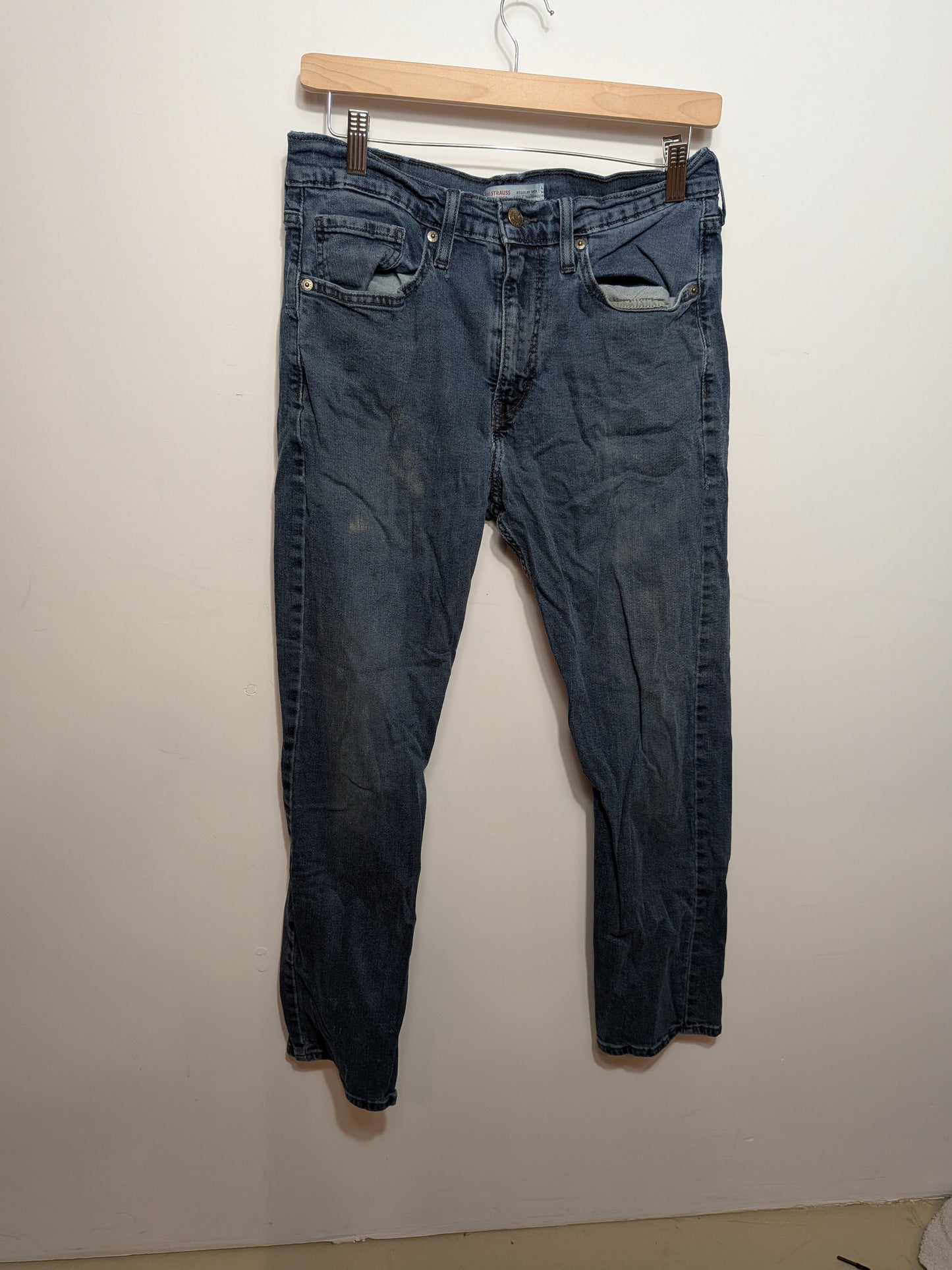 Jeans coupe fuselée bleu délavé - LEVI STRAUSS SIGNATURE - Taille manquante