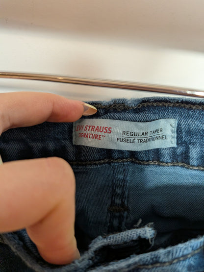 Jeans coupe fuselée bleu délavé - LEVI STRAUSS SIGNATURE - Taille manquante