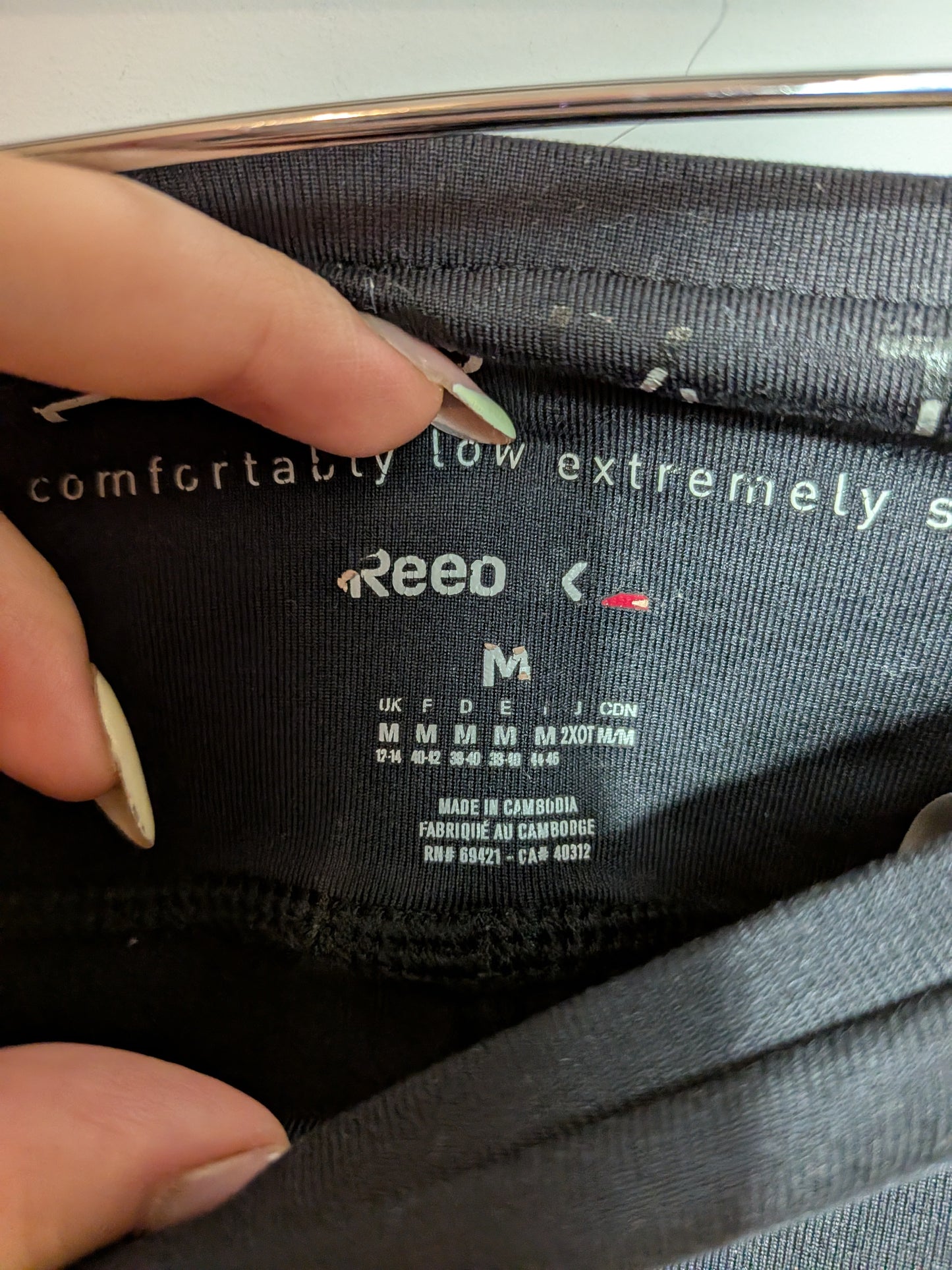 Legging 3/4 sport noir - Reebok - M