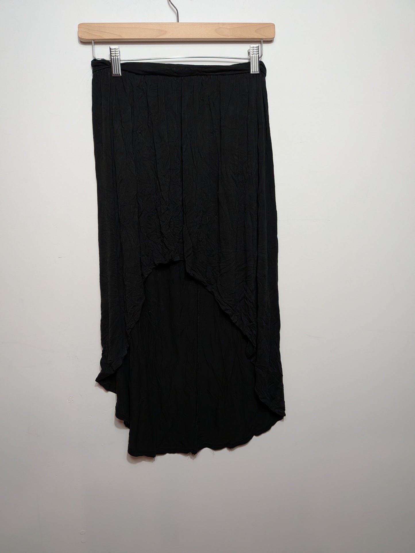 Jupe longue asymétrique fluide noire - Inconnu - Taille manquante