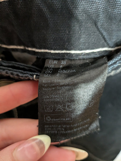 Pantalon cargo surpiqûres blanches contrastées - H&M - 6