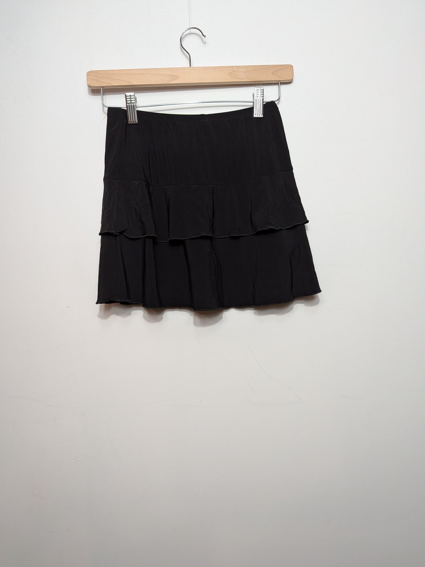 Minijupe à volants superposés noire - MIDYAT - Taille manquante