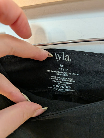 Pantalon droit ajusté noir - iyla. - 6P