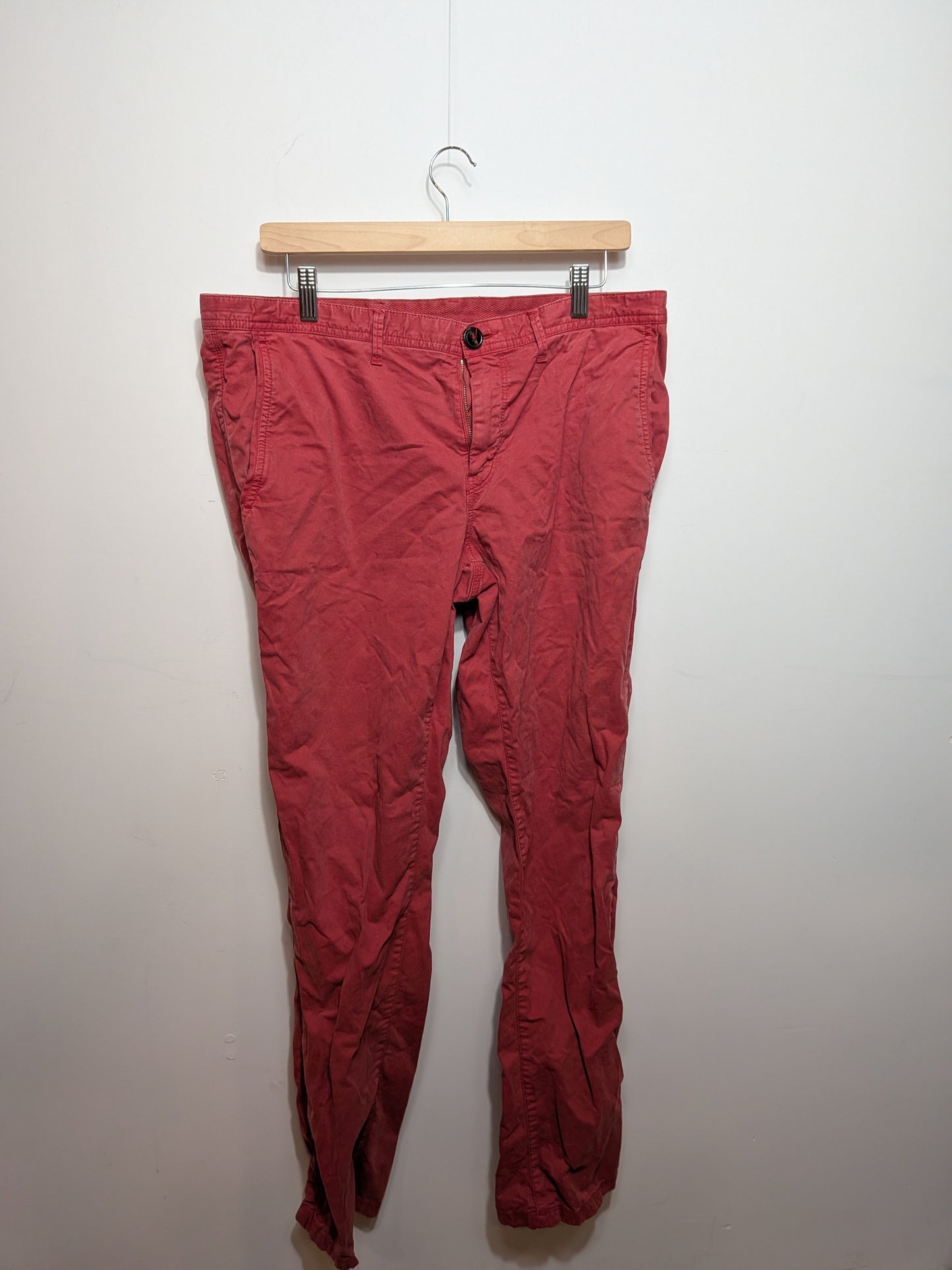 Pantalon chino droit brique - Inconnu - Taille manquante