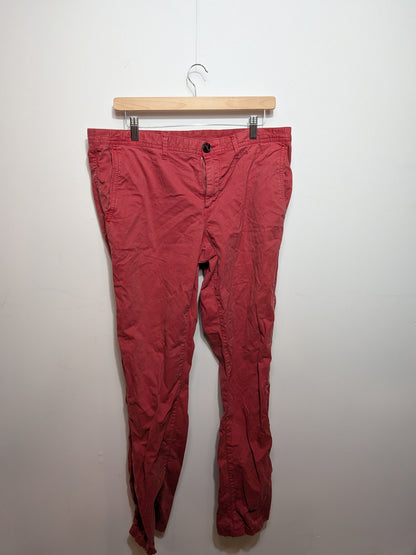 Pantalon chino droit brique - Inconnu - Taille manquante