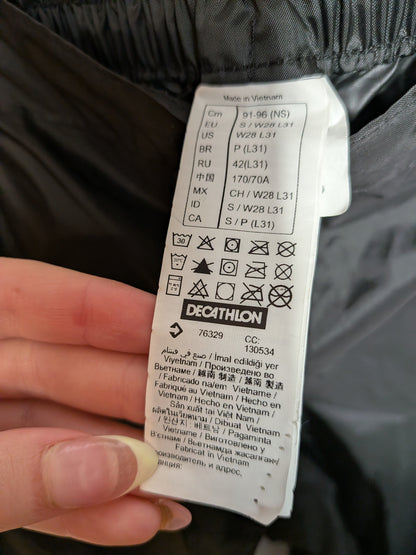 Surpantalon imperméable noir Quechua - Decathlon - S