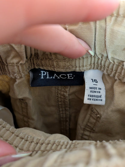 Short cargo beige taille élastique - PLACE - 16