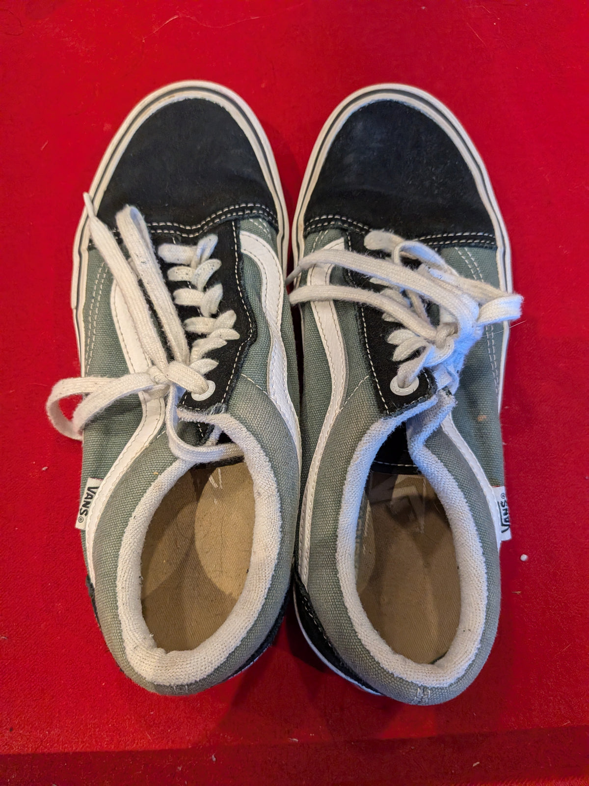 Baskets de skate Old School Pro sauge et noir - VANS - US M 8.0