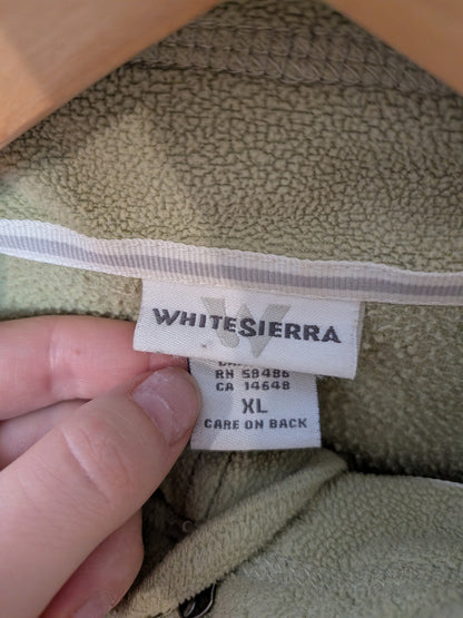 WHITE SIERRA Chandail polaire sauge col zippé Plein air XL