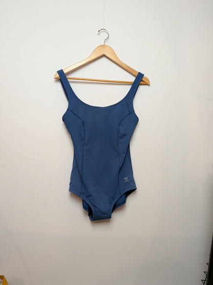 TYR Maillot de bain 1 pièce bleu bretelles larges Sport "M"