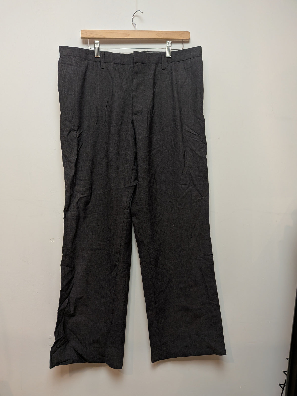 BANANA REPUBLIC Pantalon habillé laine gris anthracite Coupe Classique 35/30