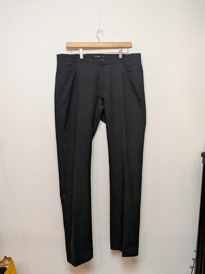 MICHAEL BRANDON Pantalon habillé droit noir 5 poches Classique 34/30