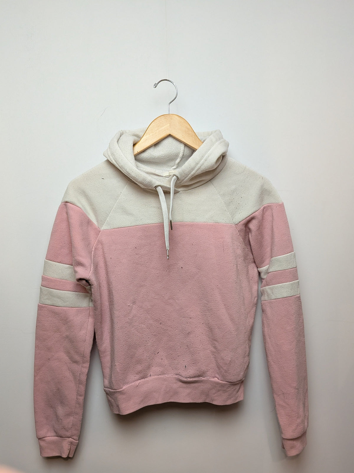 ARDENE Hoodie molleton rose poudré blocs de couleur Sport S/P