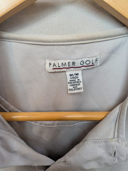 PALMER GOLF Polo texturé blanc cassé motif damier Golf M/M